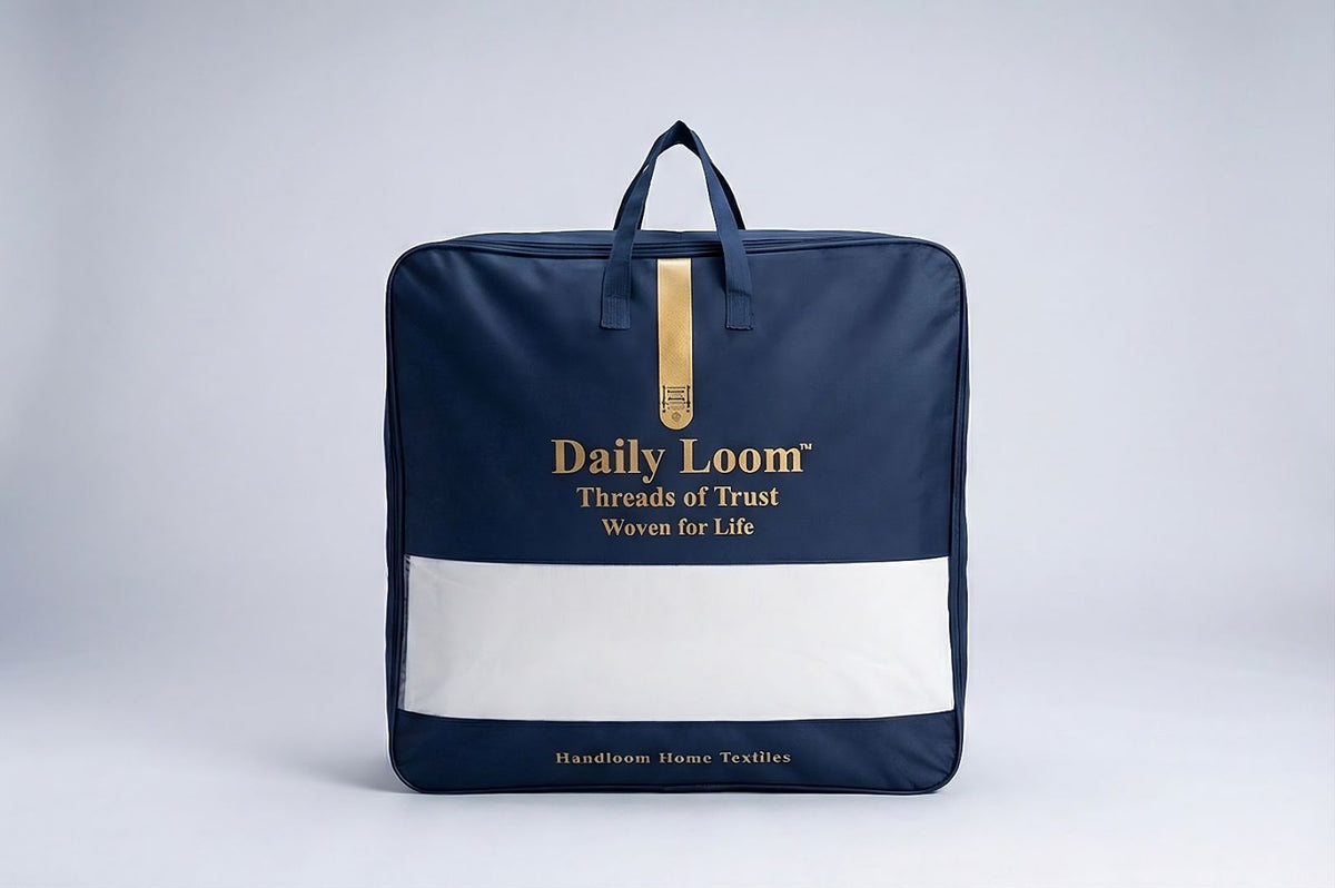 Daily Loom Premium King Size Duvet (White) - 300 GSM Microfiber Winter Comforter & Quilt | Ultra-Soft, Fluffy Warm Razai for Double Bed | Reversible, Lightweight 3-Layer Heat Trap Blanket